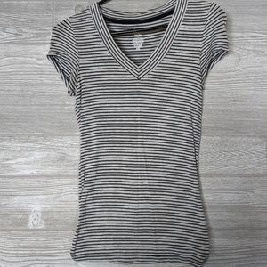 Mossimo Short Sleeve Striped Stretch Tee